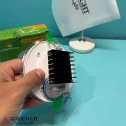 پنل توکار سقفی 9 وات LED پارس شعاع توس مدل گلاریس