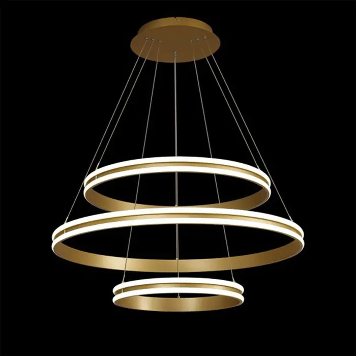 لوستر مدرن اس ام دی SMD خور ریموت دار سه حلقه ساده