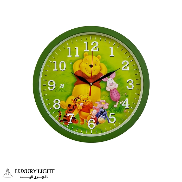 ساعت دیواری کودک کد 310-POOH-GR